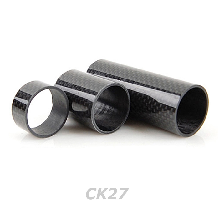 리어그립용 체크무늬 유광 카본파이프 (CK27) 길이 13mm 35mm 70mm