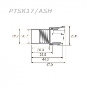 후지 PTS17 릴시트 전용 이동식 너트 (PTSK17/ASH)