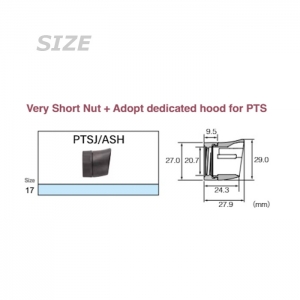 후지 PTS17 릴시트 전용 고정식 너트 (PTSJ17/ASH)- LOS17/AN 락킹너트와 함께 사용