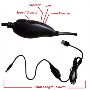 자드락 USB 버젼 드라이 모터 및 코드 (JDM40-USB) - 속도,방향 조절 가능 최대 40rpm